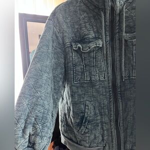 We The Free- Womens- Textured Puffer Jacket - blue